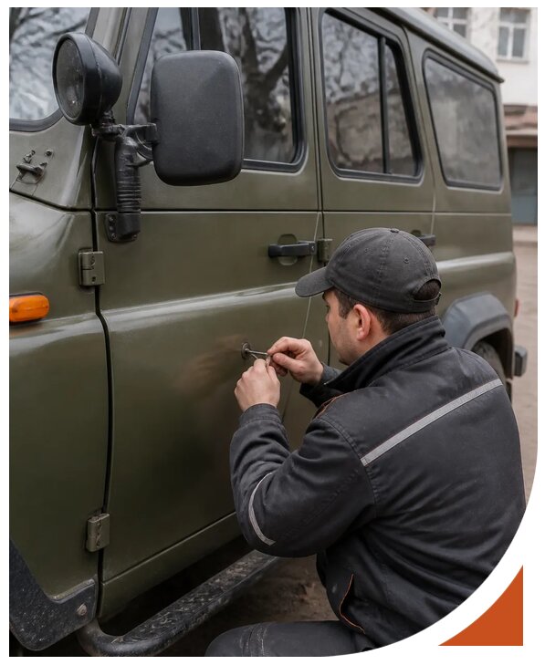 Профессиональное вскрытие автомобиля УАЗ без повреждений в Черняховске